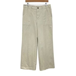 Nili Lotan x Target Womens High Waist Wide Leg Chino Pants Sz 14 Khaki